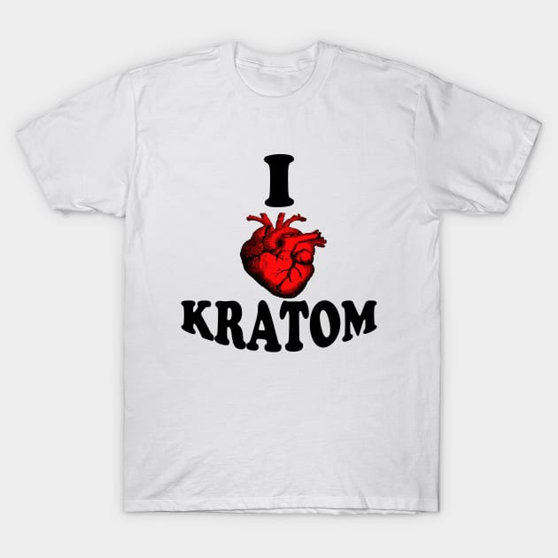 I Love Kratom T-Shirt by LuxuryDepot